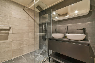 Interior of bathroom