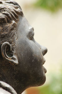 Close-up of statue against sky