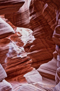 Full frame shot of rock formations