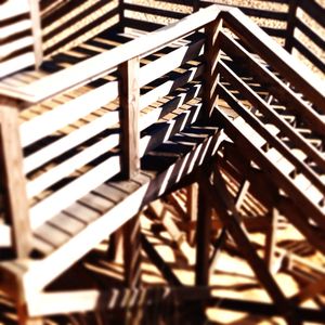 Low angle view of wooden structure