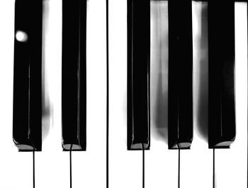 Close-up of piano keys