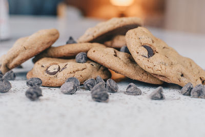 Close up of cookies