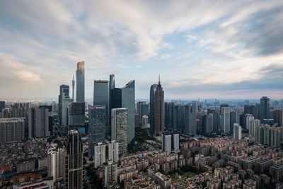 Aerial view of cityscape