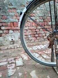 Close-up of a bicycle