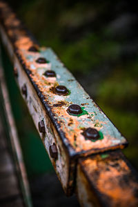 Close-up of rusty metal