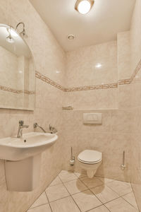 Interior of bathroom