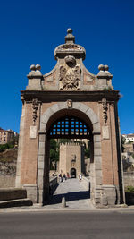 View of historical building against blue sky