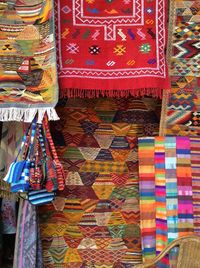 Close up of multi colored wall
