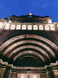 Low angle view of historic building against sky