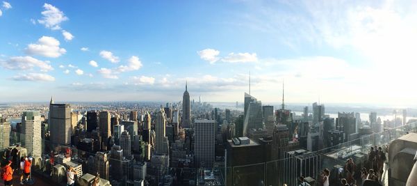 High angle view of cityscape