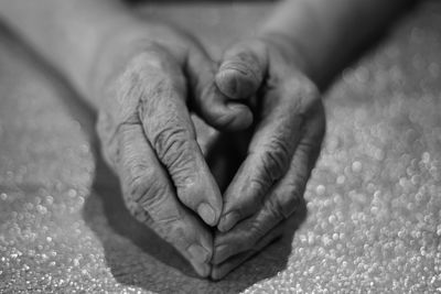 Old women's hands