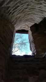 Low angle view of built structure against sky