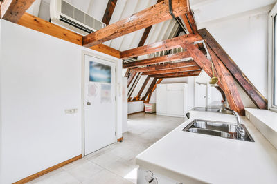 Empty kitchen in modern home