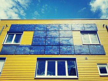 Low angle view of building against sky