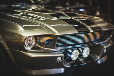 Close-up of vintage car