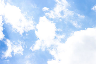 Low angle view of clouds in sky