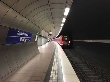 Railroad station platform