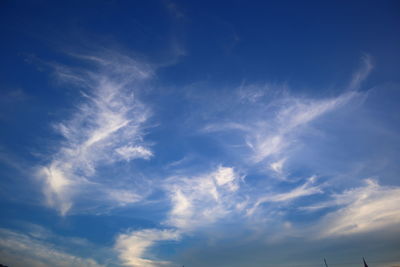 Low angle view of clouds in sky