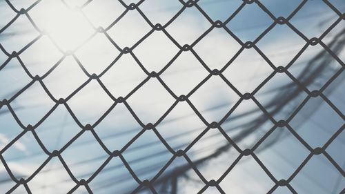 Full frame shot of chainlink fence