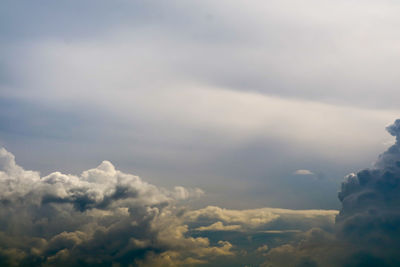 Low angle view of clouds in sky