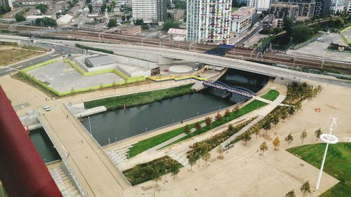 Aerial view of cityscape