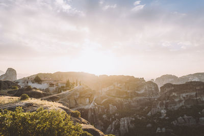 Scenic view of mountain against sky