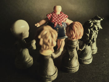 Close-up of stuffed toy on table