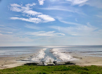 Scenic view of sea against sky