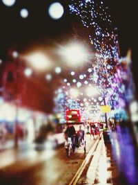 City street at night