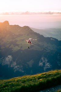 Scenic view of mountain against sky