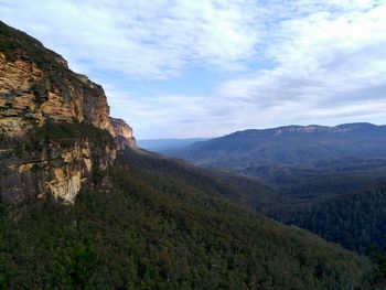 Scenic view of mountain against sky