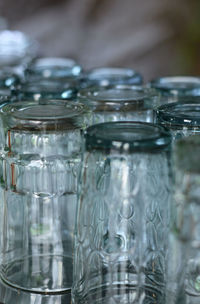 Stack of glass cups