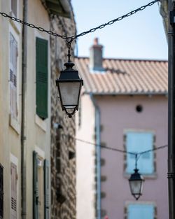 Low angle view of buildings in city