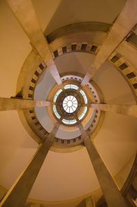 Directly below shot of skylight in building