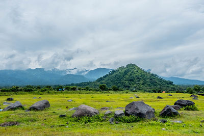 Scenic view of landscape against sky