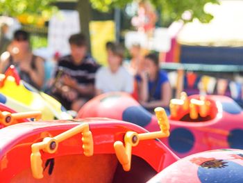 Close-up of multi colored lights