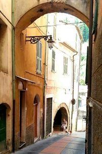 Narrow alley in old town