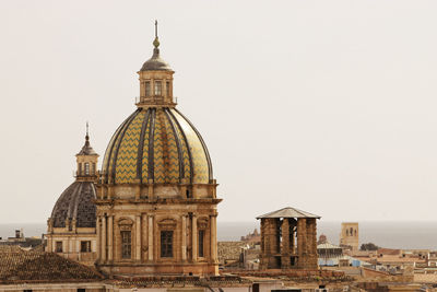 View of historic building against clear sky