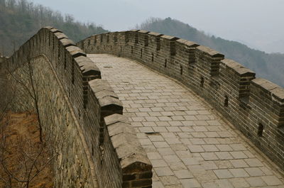 Low angle view of old building against sky