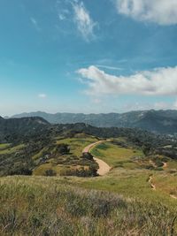 Scenic view of landscape against sky