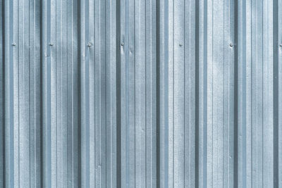 Full frame shot of blue metal structure