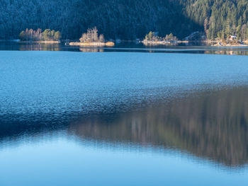 Scenic view of lake