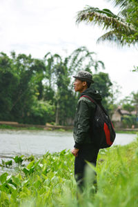 The young man by the lake