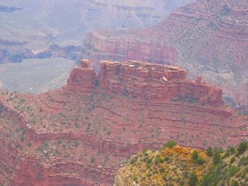 Scenic view of rock formations