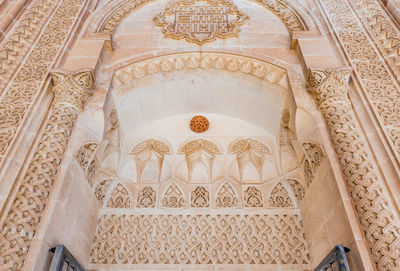 Low angle view of ornate ceiling of a building