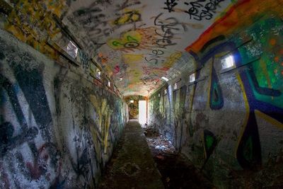 Graffiti on tunnel