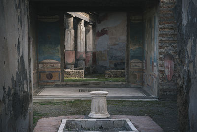 Entrance of old building