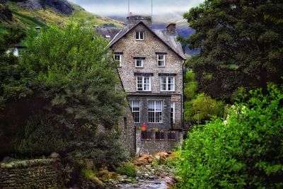 View of hotel down the river at the foot of helvellyn 