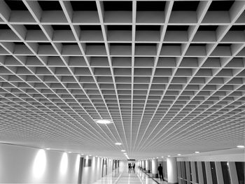 Low angle view of illuminated ceiling