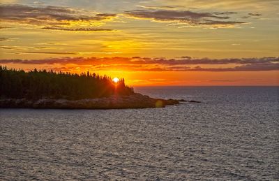 Beautiful maine sunrise in acadia. 